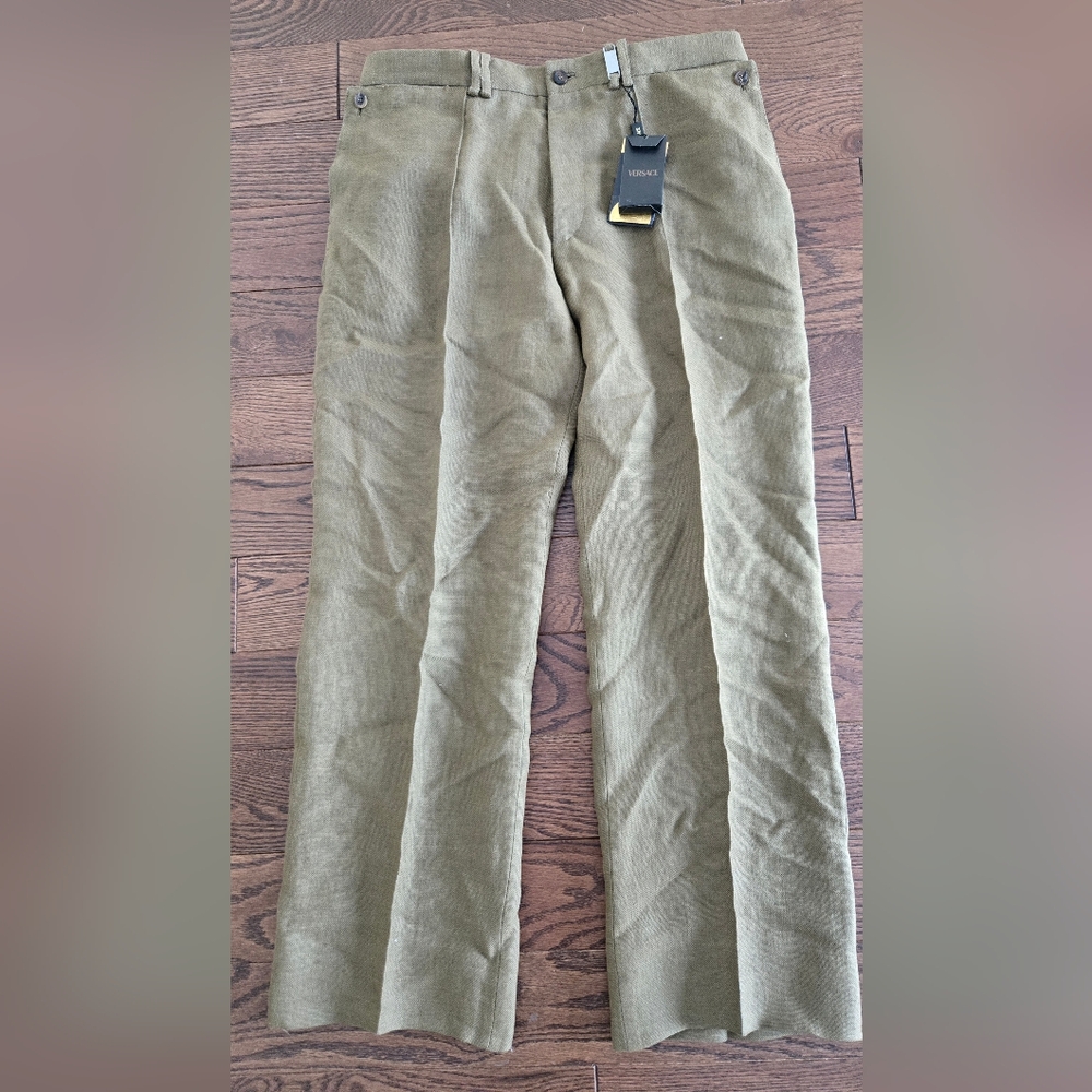 Men's Olive Green Casual Pants